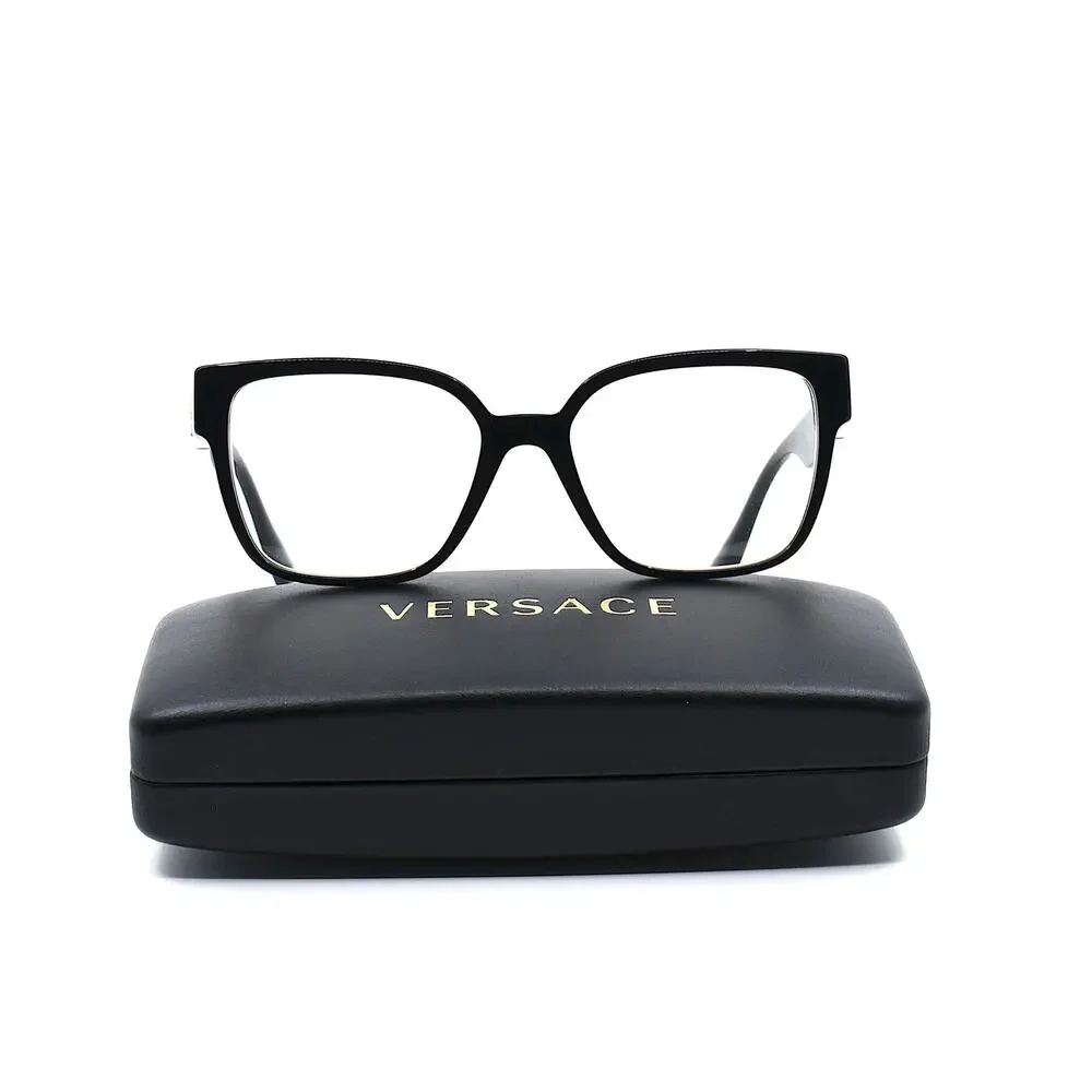 NEW VERSACE VE3329B GB1 BLACK AUTHENTIC EYEGLASSES FRAME